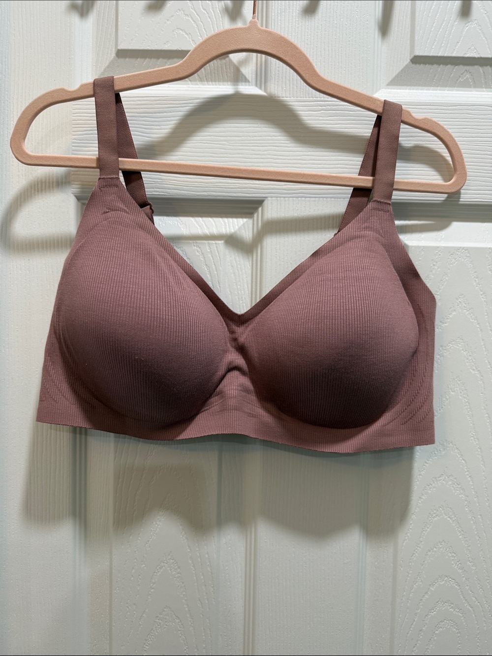 Maurices Ribbed Padded Bra - Mauve